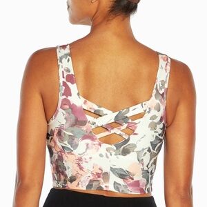 *NWT Balance Collection Gia Long Festival Fuchsia Watercolor Floral Sports Bra